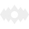 Ekena Millwork Zoe Architectural Grade PVC Ceiling Medallion, 12"W x 8"H x 3"ID x 3 3/4"C x 1"P, One-Piece CMP12X8ZE-03000 - alternate 2